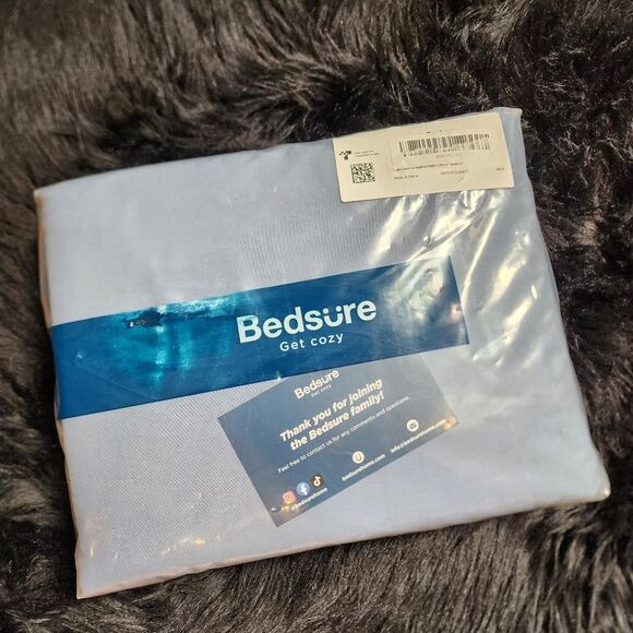 Duvet Cover Set Bedsure-Blue Full/Queen - Picture 4 of 8